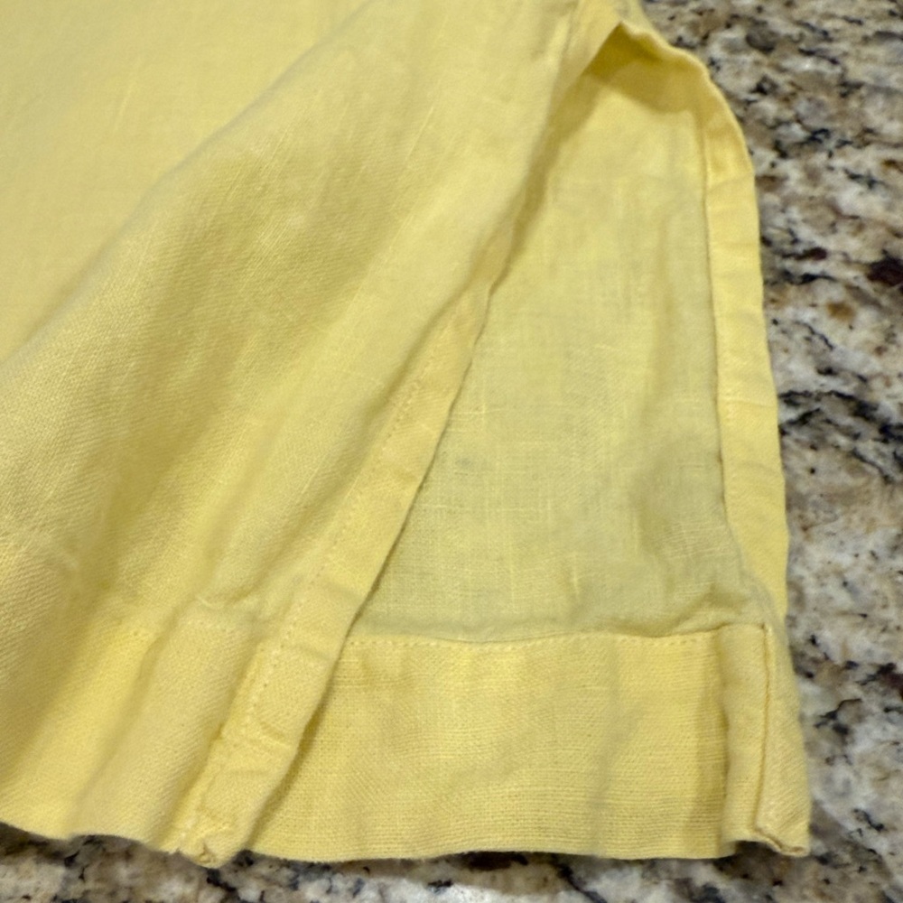 In The Wash yellow tunic top SZ M - Picture 5 of 11